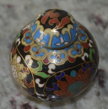 Chinese Vintage Cloisonne Hand Painted Snuff Bottle - £59.01 GBP