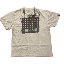 Nautica T-Shirt Mens  XXL 2XL Grey American Flag Graphic Tee Short Sleeves - $13.00