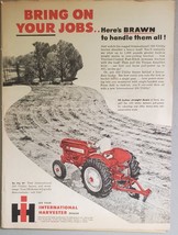 1957 International Harvester 350 Utility Tractor Magazine Ad - $16.83