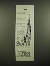 1955 TWA Airlines Ad - Fly the finest.. Fly TWA Trans World Airlines - £14.89 GBP