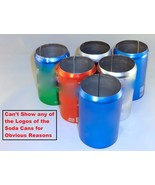 6 pack of 12 oz Beer Soda Can Covers Misc Brands &amp; Colors Sleeve Wrap Ca... - £7.85 GBP