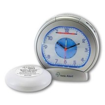 Sonic Alert Sonic Boom SBA475ss Vibrating Analog Alarm Clock - £44.17 GBP