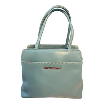 Nine &amp; Company Light Blue Faux Leather Shoulder Bag – 6 x 8 x 2 in – 4” ... - $18.00