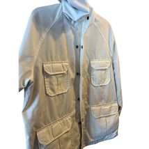 Field &amp; Stream Vintage Women&#39;s L Beige Full Zip Long Sleeve Quilted Jacket - $34.65