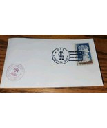 USS Lawerence Postmark 1972 New York Envelope 8 Cent Old Faithful Yellow... - $92.83 MXN