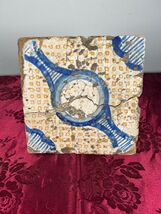 Old Antique Sicilian Riggiola Vintage Tile Tile Majolica-
show original ... - $11.52