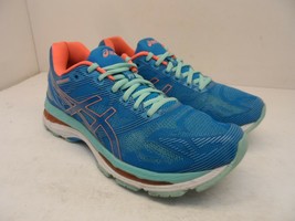 Asics Women&#39;s Gel-Nimbus 19 Athletic Running Sneakers Blue/Pink Size 8.5M - £33.80 GBP