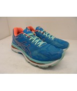 Asics Women&#39;s Gel-Nimbus 19 Athletic Running Sneakers Blue/Pink Size 8.5M - £33.63 GBP