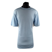 St. Patrick Men Powder Blue T-shirt Dressy Crew Neck Cord Polyester Knit... - £15.73 GBP