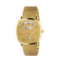 Gucci YA157409 Gold Dial Stainless Steel Unisex Watch - £1,177.45 GBP