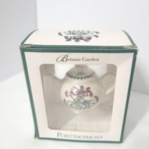Portmeirion Botanic Garden Teapot Ornament w Box + Cord Mistletoe Butterfly - €21,34 EUR