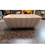 Vintage Hull Ivory Ribbed Planter MCM F42 Rectangular USA 8.5&quot; x 5&quot; - $19.79