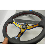 Titanium Nardi Racing Steering Wheel Nardi Universal Rainbow Yellow 8917A-YL - $148.11