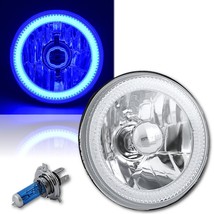 5-3/4 Motorcycle Blue COB SMD LED Halo Halogen H4 Light Bulb Headlight Headlamp - £47.65 GBP