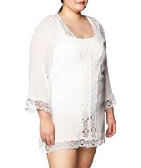 La Blanca Women&#39;s Island Fare V-Neck Tunic Cover Up Swimwear, White, 1X - €39,08 EUR