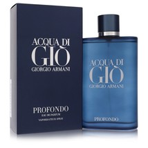 Acqua Di Gio Profondo by Giorgio Armani Eau De Parfum Spray 6.7 oz for Men - £152.80 GBP