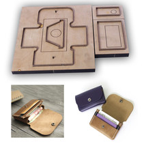 DIY Leather Craft Cardholder Wallet Die Cutting Knife Mold Metal 11x7.5cm - £46.06 GBP