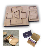 DIY Leather Craft Cardholder Wallet Die Cutting Knife Mold Metal 11x7.5cm - £46.38 GBP