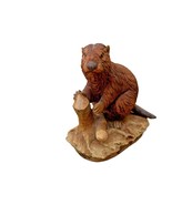 Vintage Lefton China Beaver Figurine Hand-Painted Japan Woodland Animal - £16.97 GBP