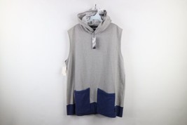 Deadstock Vtg 90s Tommy Hilfiger Mens XL Big Pocket Sleeveless Hoodie Sweatshirt - £65.90 GBP