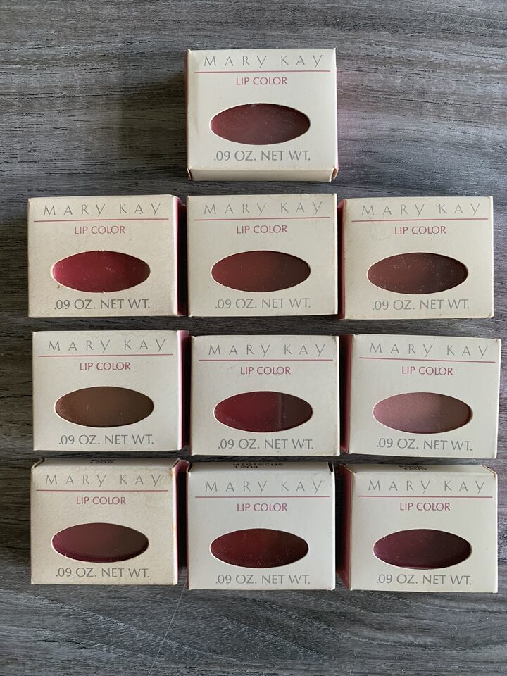 Mary Kay Lipstick Lip Color .09 Oz Refill Compact Scarlett Rose Sunset More - $59.39