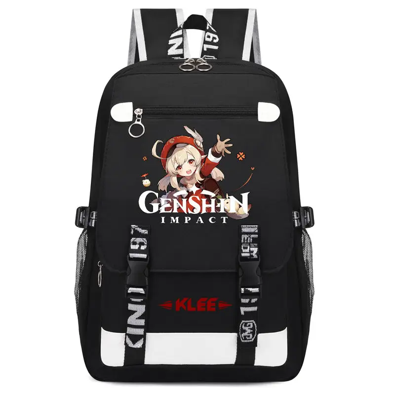 Game Genshin Impact Backpack Student School Shoulder Bag Xiao Klee Large - £28.26 GBP