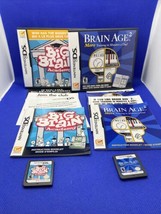 Big Brain Academy + Brain Age 2 Nintendo DS Lot - Both CIB Complete, Tested! - £5.32 GBP