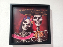 Halloween Day of the Dead Dia De Los Muertos Skeleton Wall Sign Decor 11... - $19.99