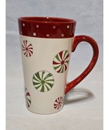 Certified International JENNIFER BRINLEY Tall Peppermint Mug - Coffee, T... - $9.88