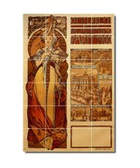 Alphonse Mucha Poster Art Painting Ceramic Tile Mural BTZ06561 - $328.24 CAD+