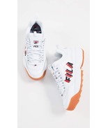 Fila Men&#39;s Disruptor II Perspective Premium Sneakers Shoes White Navy Si... - $79.19