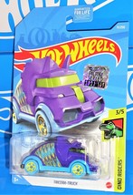 Hot Wheels 2021 Factory Set Dino Riders #71 Tricera-Truck Purple - £2.21 GBP