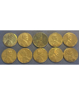 Lot of 10 US Wheat Pennies - €11,87 EUR