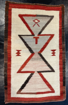 Authentic Early Navajo Hand Crafted Textile Tapestry Rug Wall Hanging Es... - £1,941.57 GBP