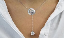 Engraved To The Moon And Back Y Necklace - $8.62+