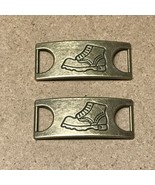 2 PCS Replacement Metal Shoe laces Tag Buckles Boot Laces Keeper Holder - $7.99