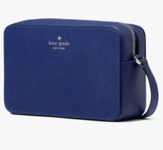 Kate Spade Sienna Navy Blue Refined Leather Crossbody Bag KC469 NWT $299 MSRP FS - £74.99 GBP