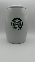 Starbucks 2017  Ceramic Canister with Lid Green Mermaid Logo 7 1/4” Cookie Jar - £18.16 GBP