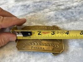 Belt buckle Wells Fargo & Co. Ocean to Ocean stamped Tiffany Studio New York image 7