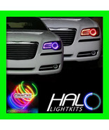 2011-2014 CHRYSLER 300 300C COLORSHIFT LED LIGHT HEADLIGHT HALO KIT by O... - £290.06 GBP
