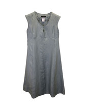 Weekend Max Mara Knee Length Dress In Linen Women Light Blue Size 12 - $68.40