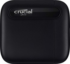 Crucial - X6 SE 4TB External USB-C/USB-A Portable SSD - Black - $298.99