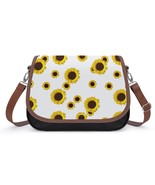 Mondxflaur Sunflowers Messenger Bag for Women PU Leather Crossbody Bag S... - $37.03 CAD