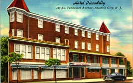  Linen Postcard - Hotel Piccadilly Atlantic City NJ New Jersey Tichnor UNP Q15 - £4.16 GBP