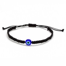Lucky Eye Rope Braided Bracelet Blue Black Color Chain Adjustable  Bracelet for  - £8.54 GBP