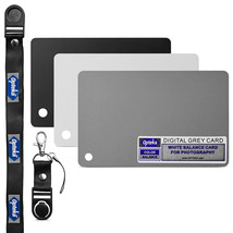 Opteka Pocket-Sized Grey White Balance Card 18% Exposure Kit for Digital... - $17.99