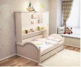 Children&#39;s bed with cabinet boys and girls single princess bed 1.5m space-saving - £3,033.27 GBP+