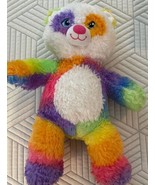 Build A Bear Colorful Rainbow Panda Plush 16&quot; Stuffed Toy - $182.89 MXN