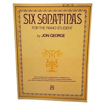 Six Sonatinas for the Piano Student Songbook Sheet Music Jon George 1975 - £9.35 GBP