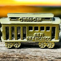Vintage Cast Brass Metal San Francisco Cable Car Collectible - $225.99 MXN